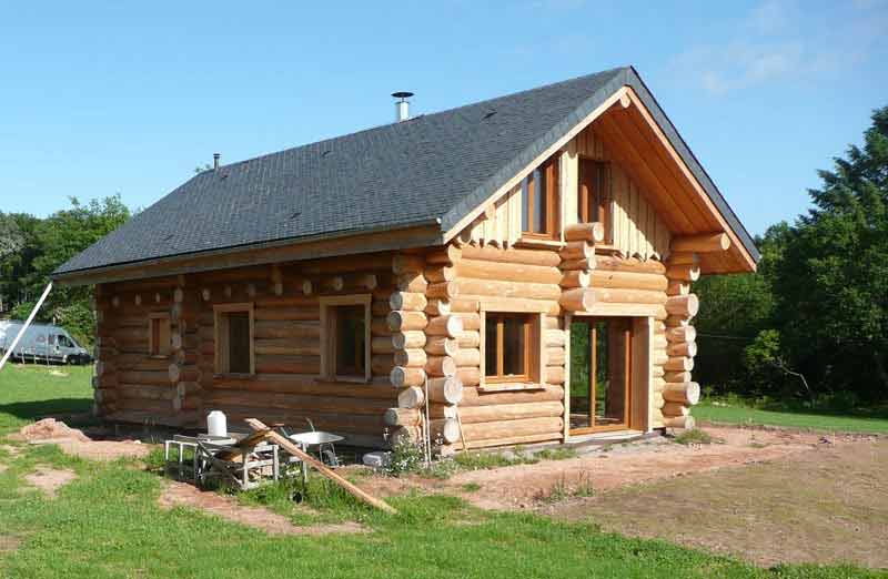 Prix de pose d'une maison en rondins de bois