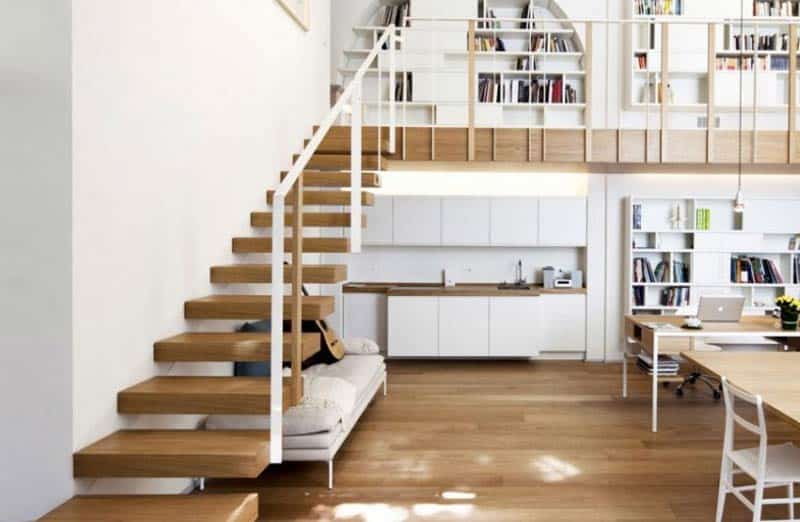 Choisir un escalier pour sa mezzanine