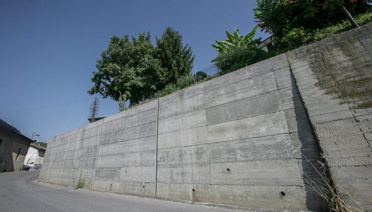 mur de soutènement en béton armée