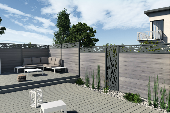 cloture composite terrasse