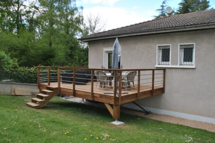 terrasse sur pilotis