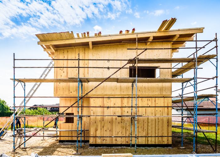 maison passive en construction