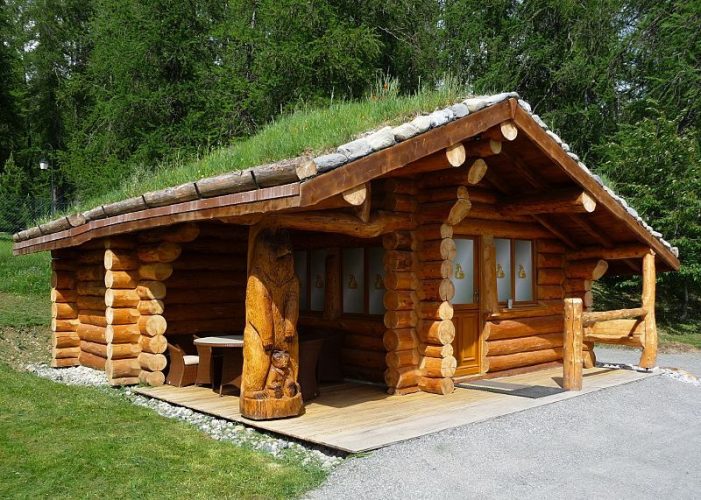 chalet en rondins de bois