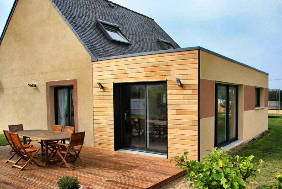 extension maison toit plat