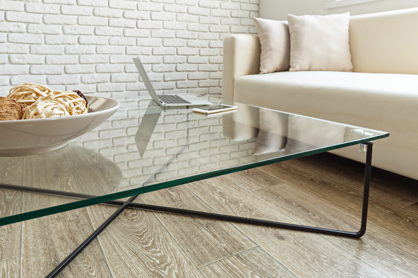 table en verre
