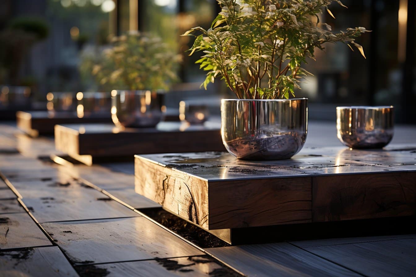 magnifique terrasse en bois sans lambourdes