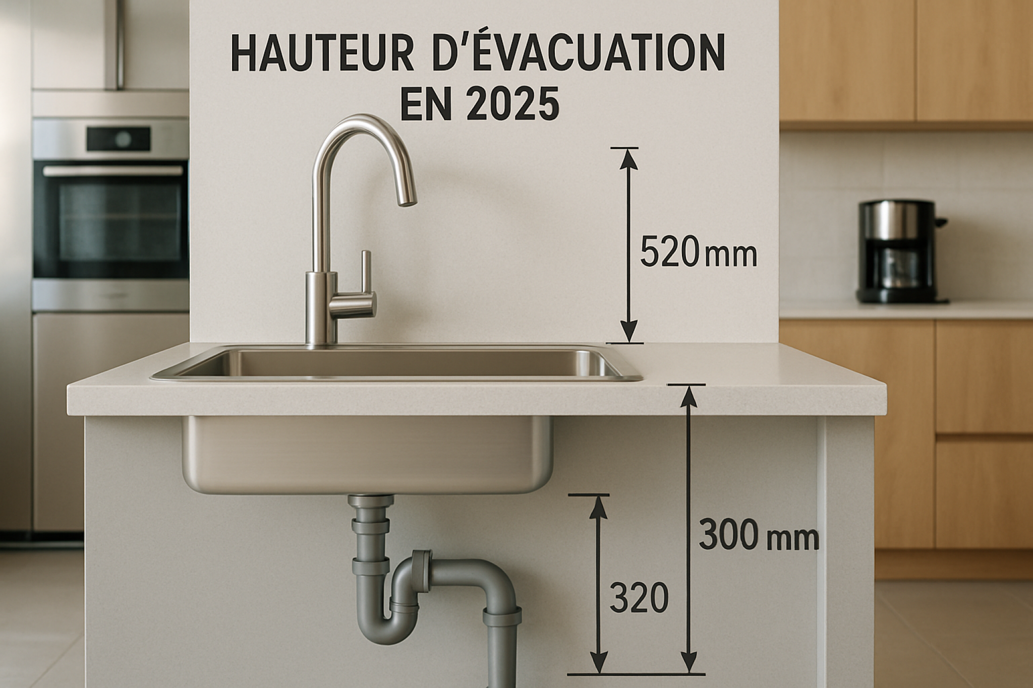 Schema Hauteur Evacuation Evier