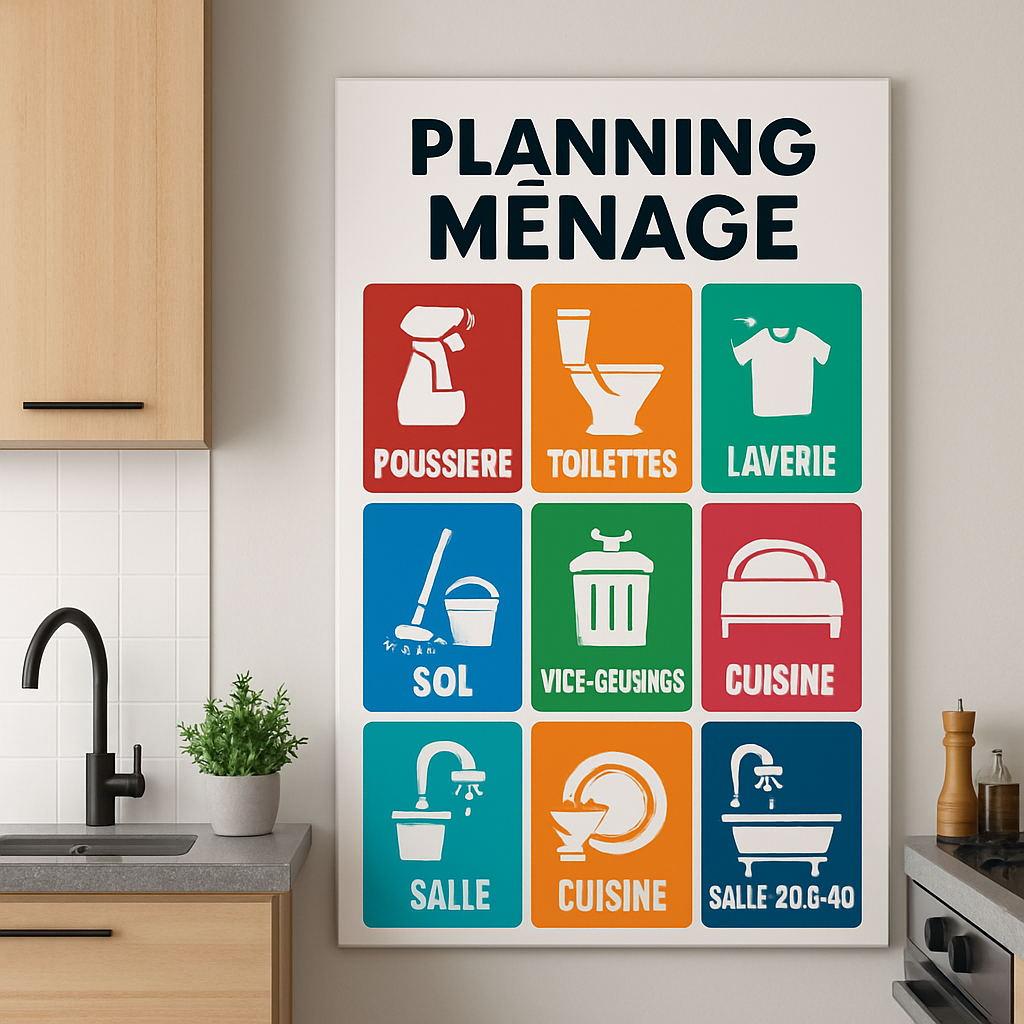 découvrez comment organiser votre maison en 2025 grâce à notre planning ménage gratuit à imprimer. simplifiez votre routine de nettoyage, optimisez votre espace et créez un environnement de vie agréable. téléchargez notre guide pratique dès maintenant et faites de votre maison un lieu harmonieux !