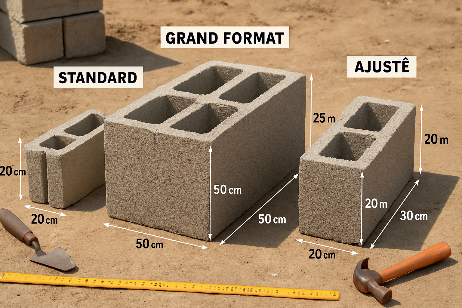 découvrez tout ce qu'il faut savoir sur les dimensions des parpaings pour optimiser vos projets de construction. informez-vous sur les différentes tailles, normes et conseils pratiques pour bien choisir vos matériaux et garantir la réussite de vos aménagements. ne laissez rien au hasard dans votre chantier !