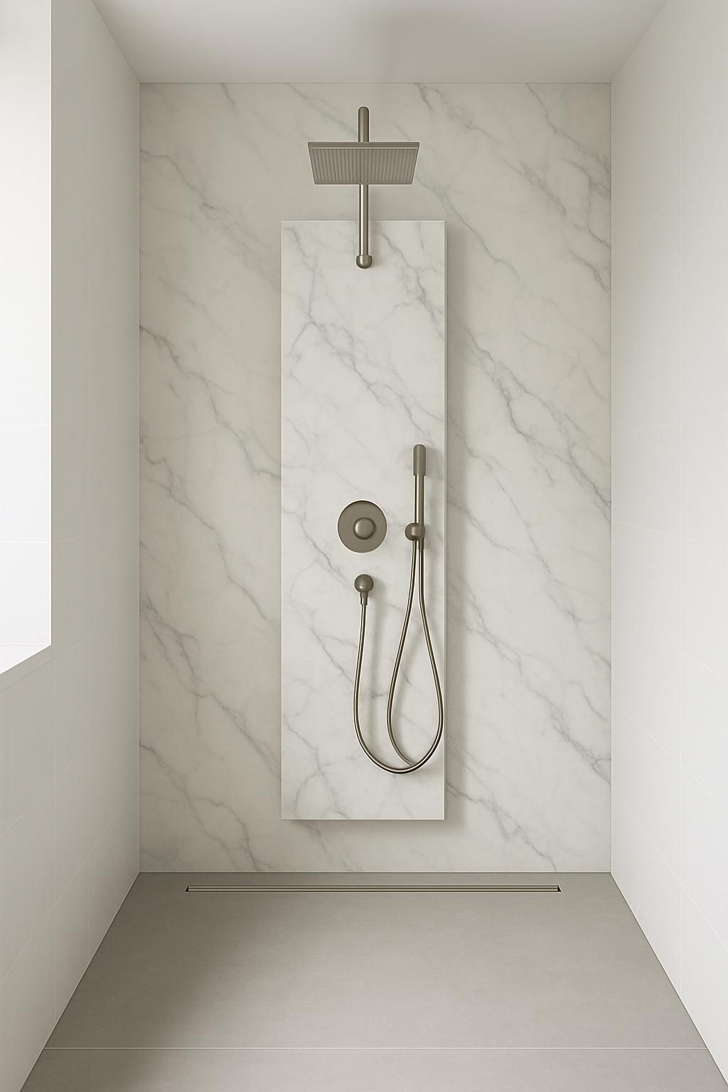 Découvrez notre panneau mural pour douche italienne, alliant élégance et étanchéité pour sublimer votre salle de bain tout en garantissant une protection maximale contre l'humidité.