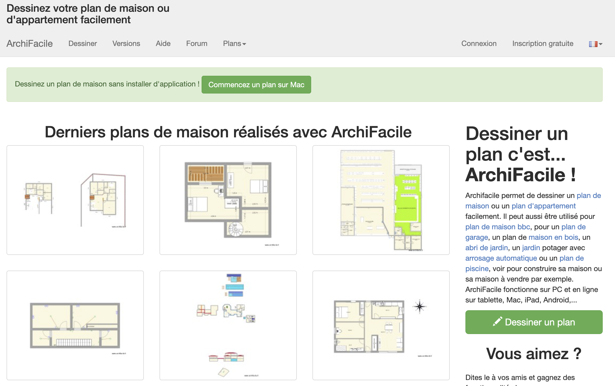 home page archifacile