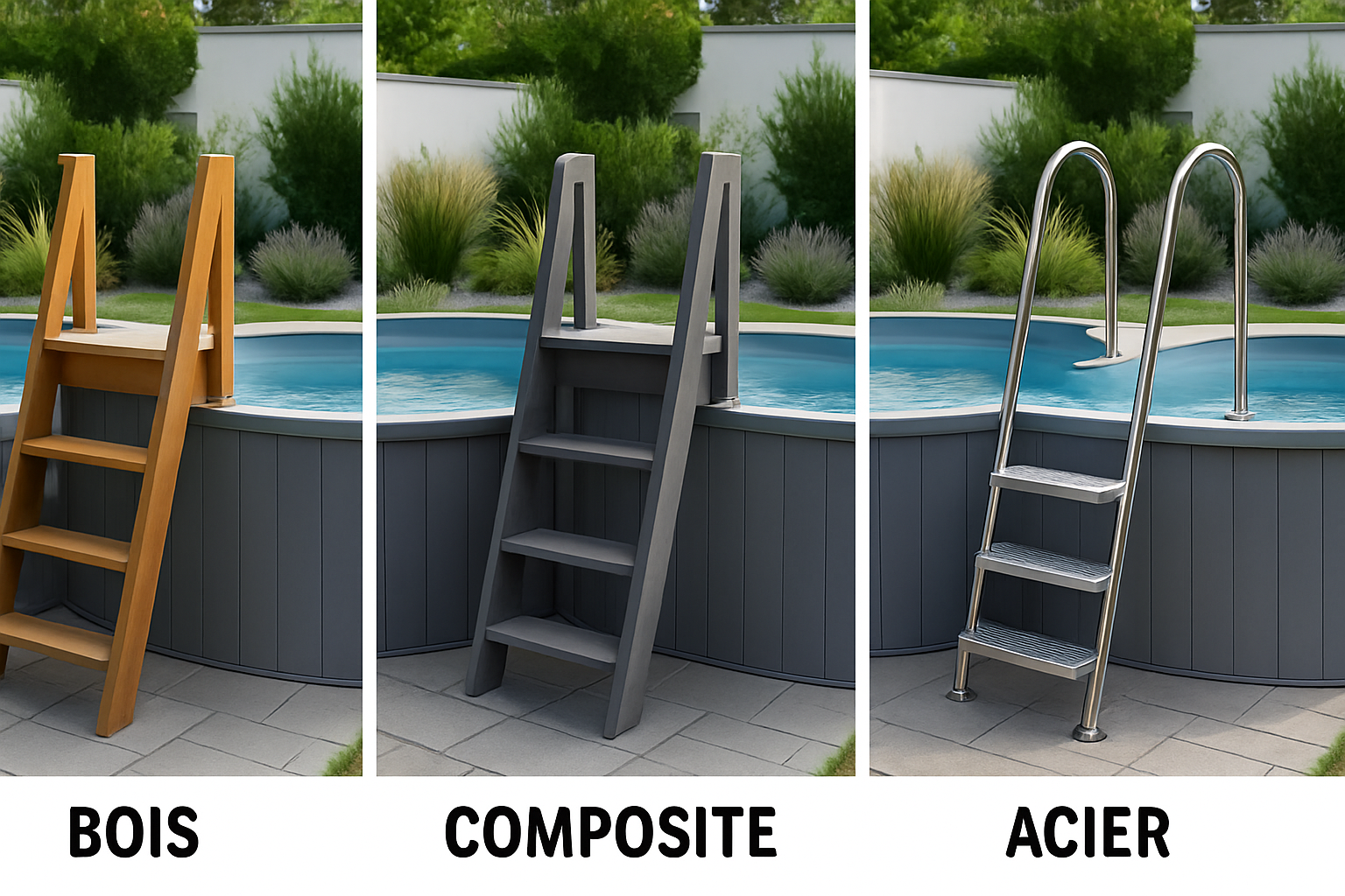 découvrez comment choisir l'escalier en bois idéal pour votre piscine hors sol et adaptez-le parfaitement à votre jardin grâce à nos conseils pratiques.