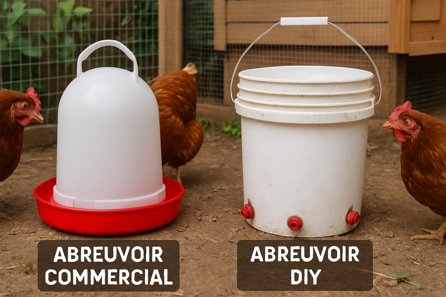 découvrez comment fabriquer un abreuvoir pour poules grâce à notre guide pratique et nos astuces faciles, pour assurer une hydratation optimale à vos volailles.