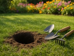 Trou dans le jardin sans monticule : causes possibles et solutions adaptées