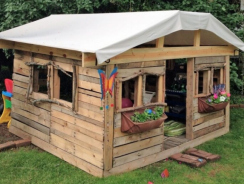 Construisez une cabane en palette pour vos enfants