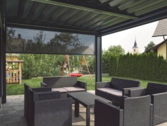 Pergola toile rétractable : rideau ou tissu un must have !