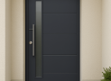 Porte d’entrée en aluminium gris anthracite : le choix moderne et sophistiqué